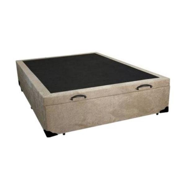 Cama-Box-Bau-Casal-Colchao-Espuma-D45-Bordado---Box-Suede-Bege-Serra-Negra-67x138x188