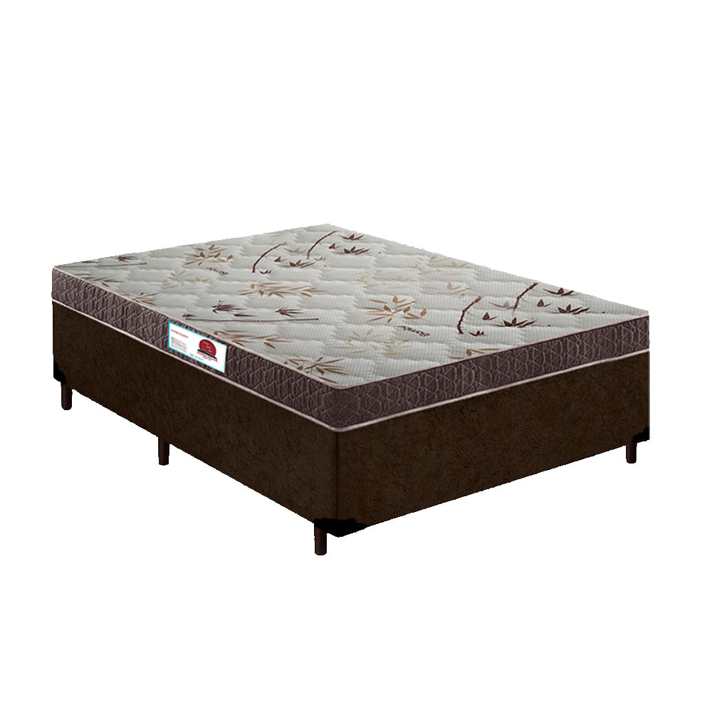 Cama-Box-Casal-Colchao-Top-Line-Mola-Bonnel---Box-Suede-Marrom-Serra-Negra-63x138x188