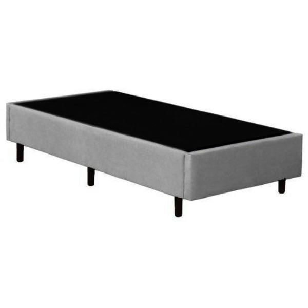 Cama-Box-Solteiro-Colchao-Espuma-D45-Bordado---Box-Suede-Cinza-Serra-Negra-59x88x188