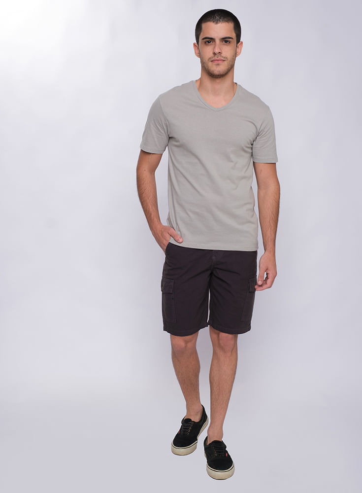 Bermuda-Masculina-Cargo-Color-Chumbo