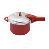 Panela De Pressão Antiaderente Cerâmica Life 20 Cm  4,2l Base De Indução Vermelho - Brinox 4952102