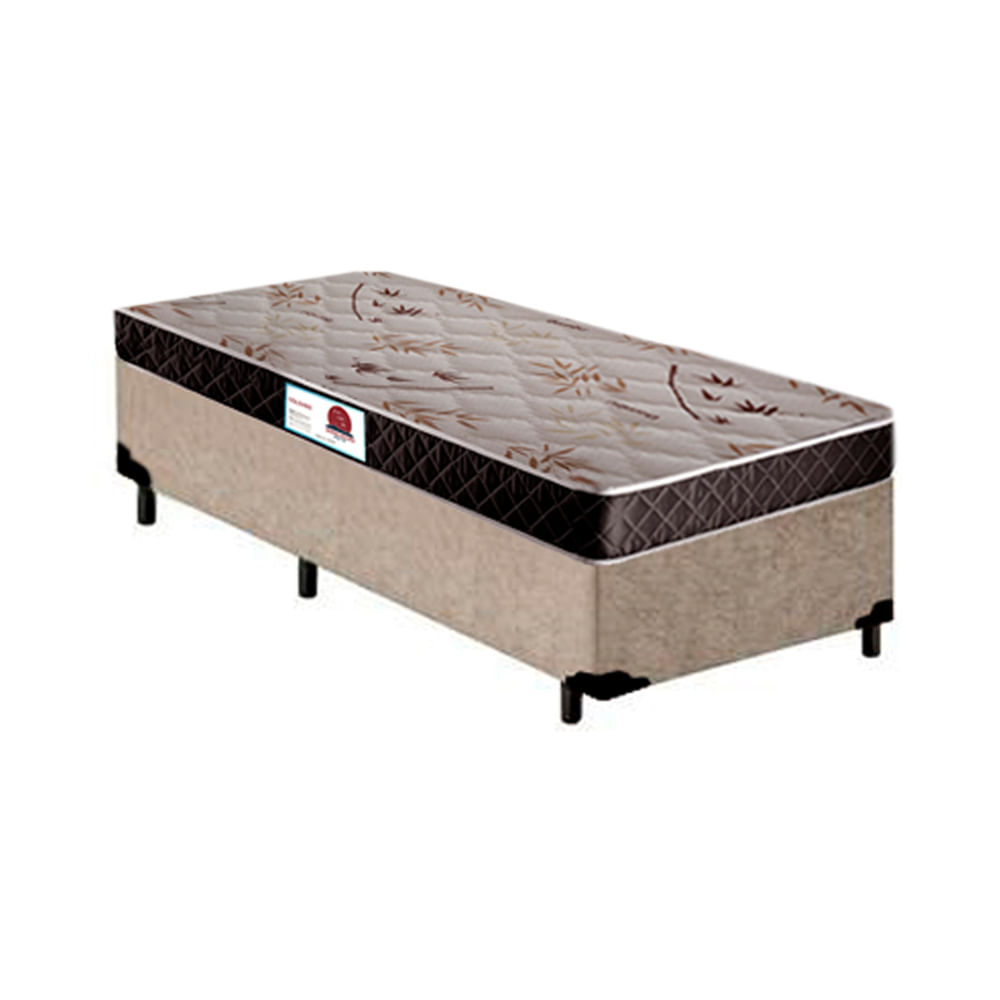 Cama-Box-Solteiro-Colchao-Top-Line-Mola-Bonnel---Box-Suede-Bege-Serra-Negra-63x88x188