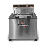 Fritadeira Elétrica De Mesa Água E Óleo Fam  15 Litros 5000w Inox - Skymsen 220v Skymsen