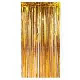 Cortina Metalizada Decor 1x2mt Dourado Make