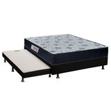 Cama Box C Auxiliar Casal Colchao Ortopedico Orthoflex Foggia Sogni Base Crc Courano Black 138x188