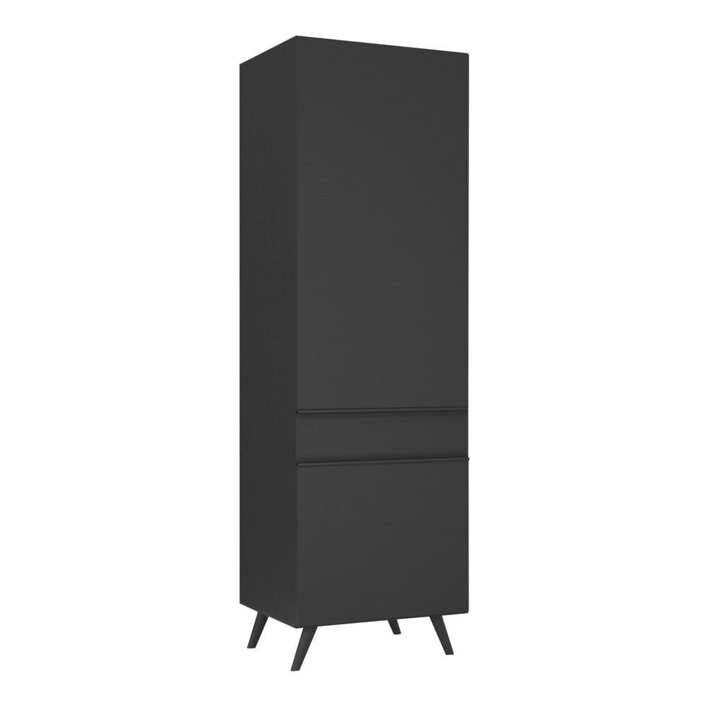 Paneleiro 2 Portas 62cm Veneza Multimóveis V3739 Preto