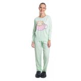 Pijama Feminino Manga Longa Jucatel Verde G