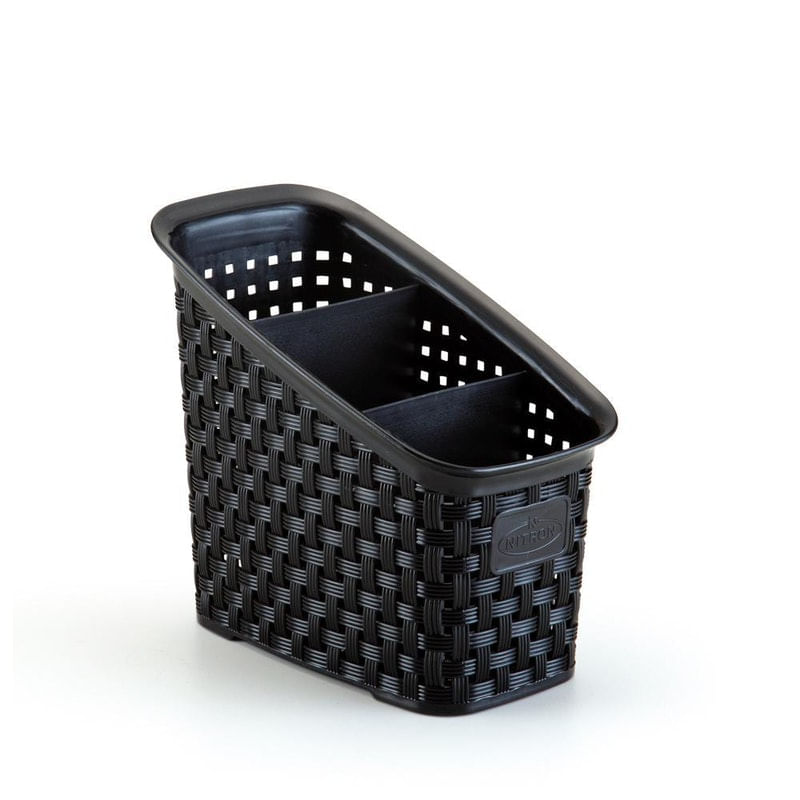 Organizador-Multiuso-Rattan-Preto