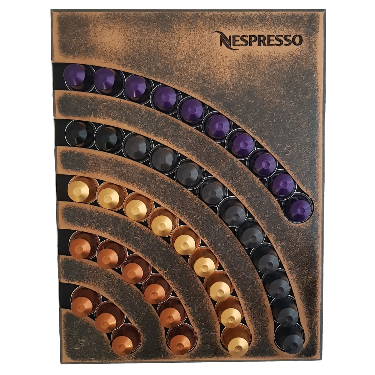 Suporte Porta 40 Capsulas Parede Nespresso Mdf Artesanal