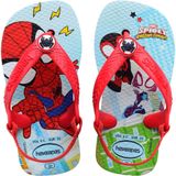 Chinelo Havaianas Infantil Baby Marvel 21 Azul/vermelho