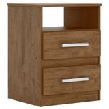 Mesa De Cabeceira Ares Flex M07 Castanho/avelã/baunilha - Mpozenato