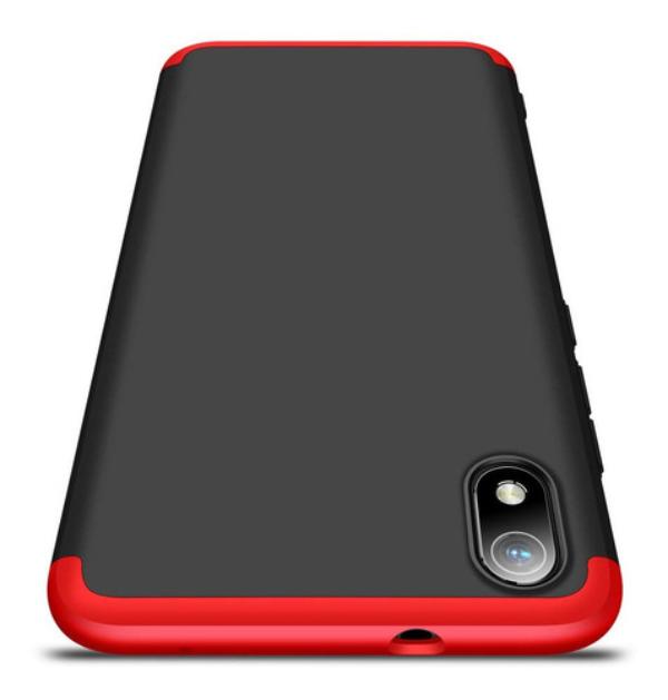 Capa-Capinha-360-Xiaomi-Redmi-7a-Anti-Impacto-Fosca----Preto-com-Vermelho