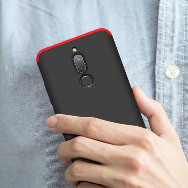 Capa-Capinha-360-Xiaomi-Redmi-8-6-22-Anti-Impacto-Fosca----Preto-com-Vermelho