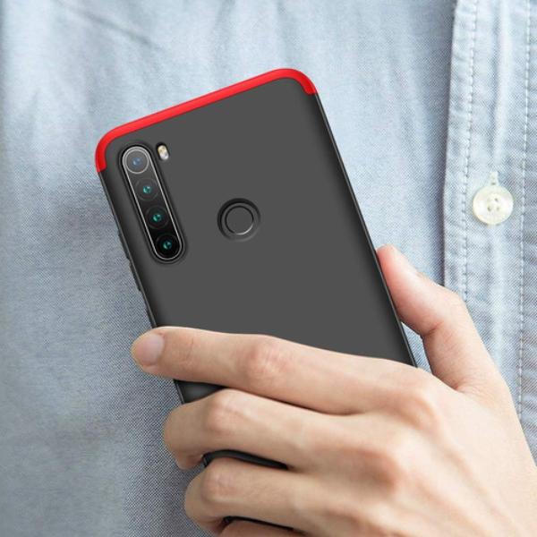 Capa-Capinha-360-Xiaomi-Redmi-Note-8-6-3-Anti-Impacto-Fosca----Preto-com-Vermelho