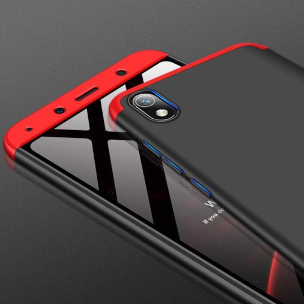 Capa-Capinha-360-Xiaomi-Redmi-7a-Anti-Impacto-Fosca----Preto-com-Vermelho