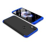 Capa Capinha 360 Xiaomi Redmi Note 5 Anti Impacto Fosca - Preto com azul