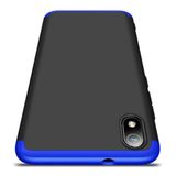 Capa Capinha 360 Xiaomi Redmi 7a Anti Impacto Fosca - Preto com azul