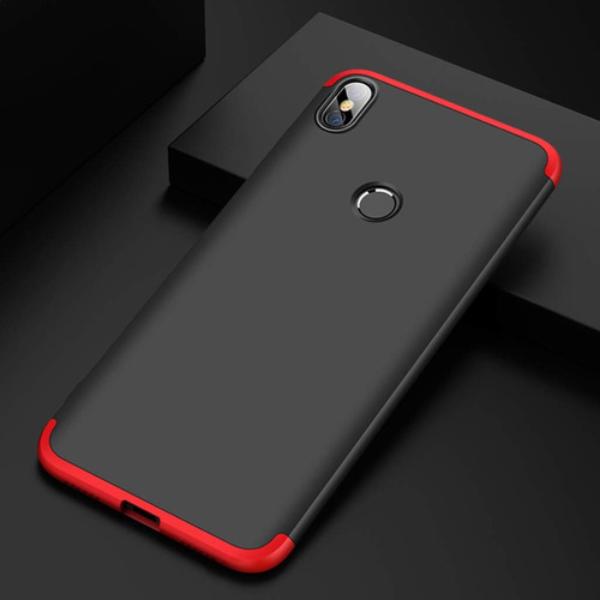 Capa-Capinha-360-Xiaomi-Redmi-S2-Anti-Impacto-Fosca----Preto-com-Vermelho