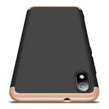 Capa Capinha 360 Xiaomi Redmi 7a Anti Impacto Fosca -  Preto com dourado