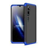 Capa Capinha 360 Xiaomi Mi Note 10 / Pro Case Anti Impacto - Preto com azul