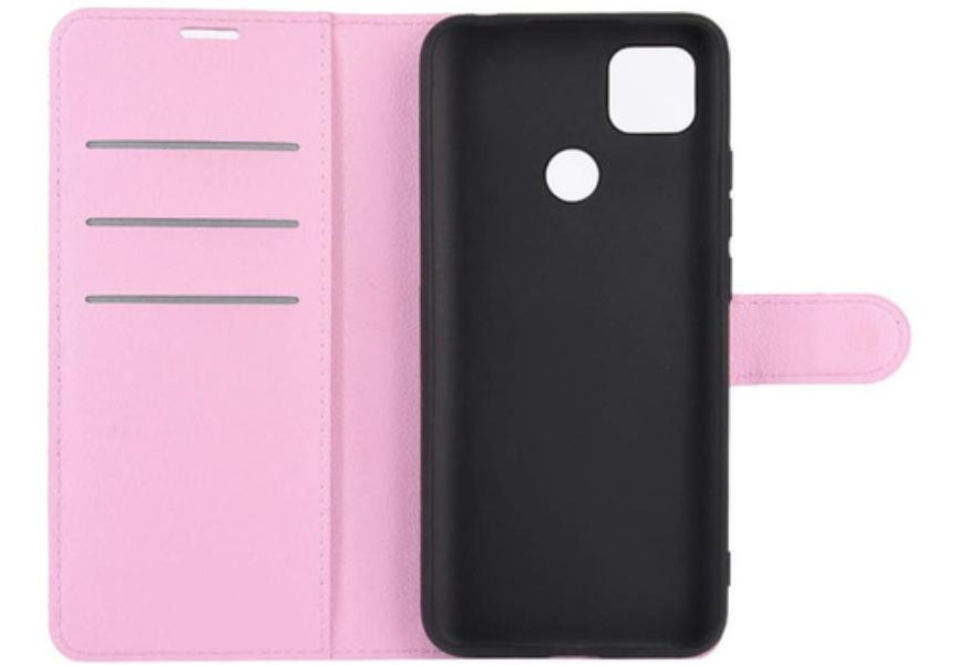 Capa-Capinha-Carteira-Couro-Xiaomi-Redmi-9C-Tela-de-6-53----Rosa