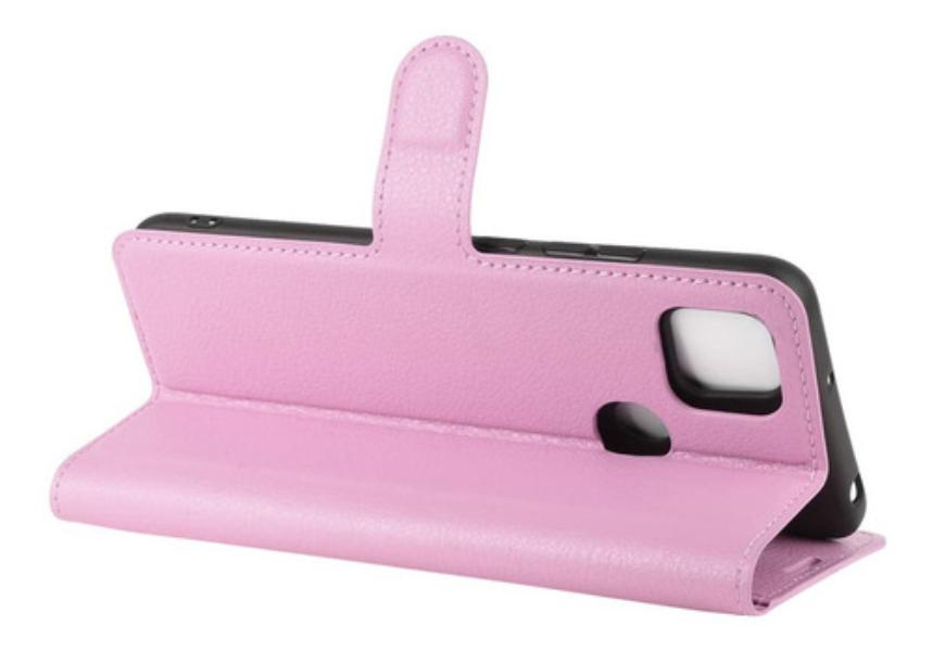 Capa-Capinha-Carteira-Couro-Xiaomi-Redmi-9C-Tela-de-6-53----Rosa