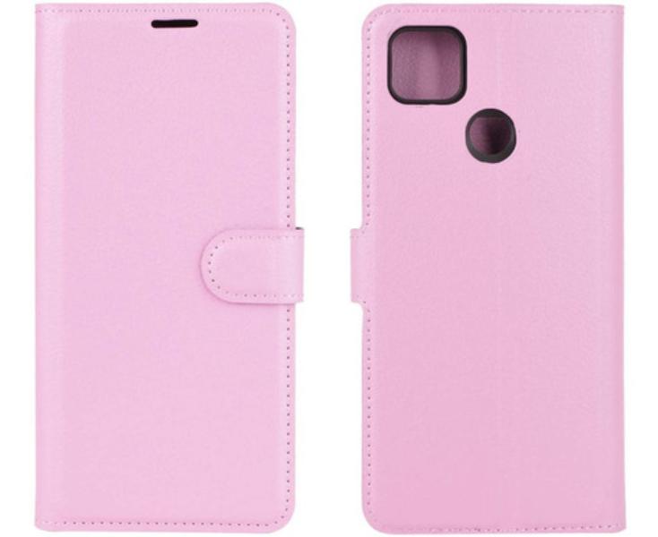 Capa-Capinha-Carteira-Couro-Xiaomi-Redmi-9C-Tela-de-6-53----Rosa