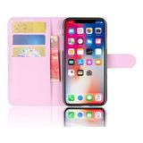 Capa Capinha Carteira Top Flip Wallet iPhone XS Max Tela 6.5 - Rosa