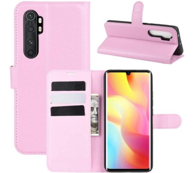 Capa-Capinha-Carteira-Flip-Xiaomi-Mi-Note-10-Lite-Case-Couro---Rosa