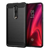 Capa Capinha Fibra Xiaomi Mi 9t E Redmi K20 Pro Case Anti Impacto - Preto