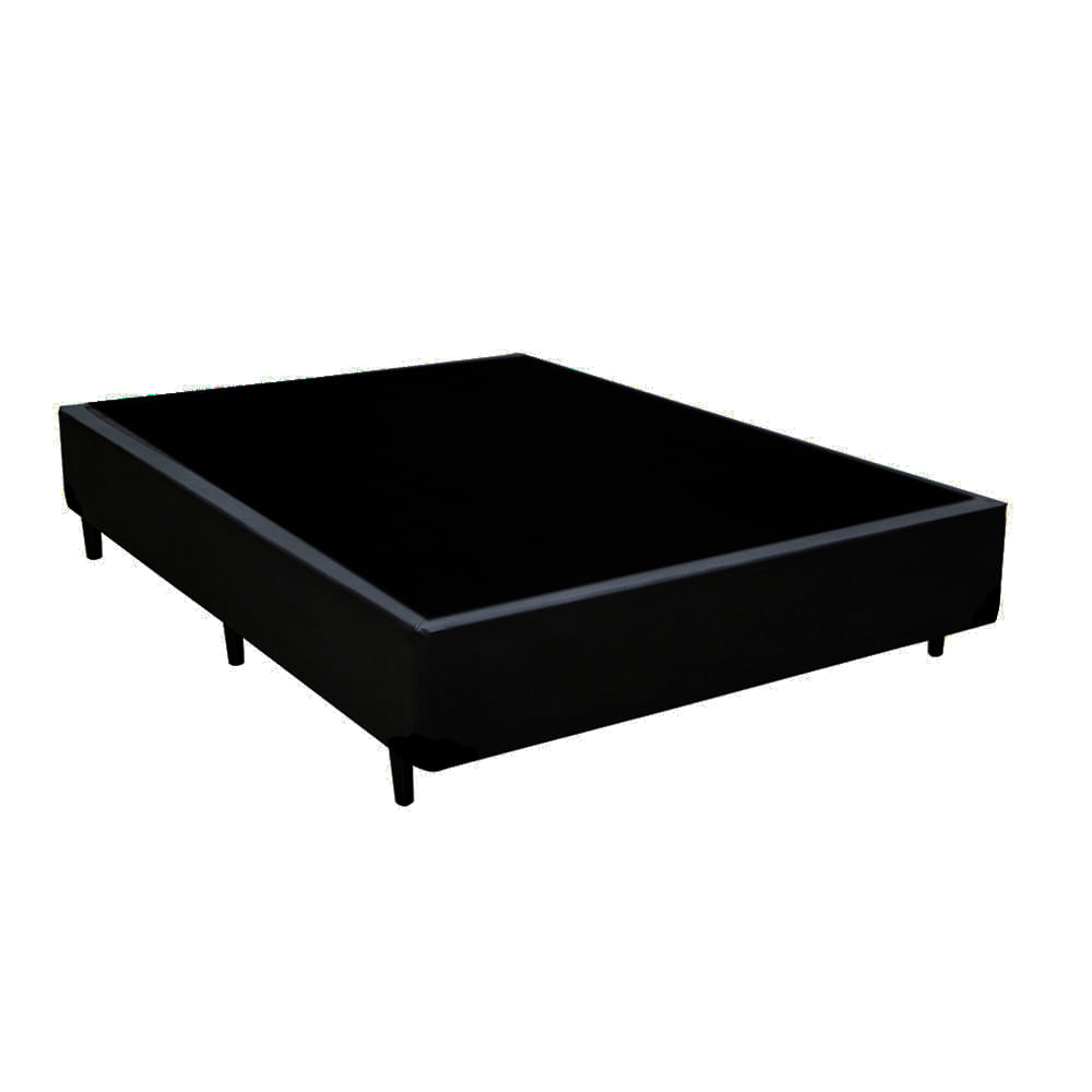 Cama-Box-Casal-Colchao-Molas-Black-Graphite-Anjos---Box-Sintetico-Preto--48x138x188-