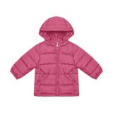Jaqueta Puffer Infantil Com Capuz Trick Nick Rosa M