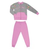 Conjunto Infantil Feminino Flowers Rovitex Kids Cinza 10