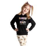 Conjunto Infantil Feminino Glamour Rovitex Kids Preto 1
