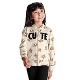 Conjunto Infantil Feminino Cute Rovitex Kids Bege 1