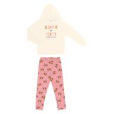 Conjunto Infantil Feminino Glamour Rovitex Kids Bege 2