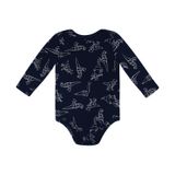 Body Infantil Dinossauros Rovitex Baby Azul M