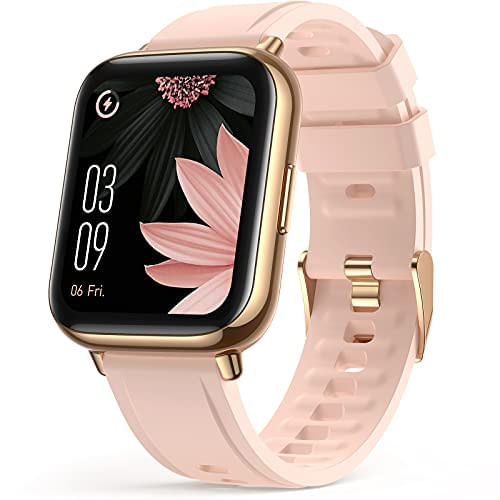 Relógio Inteligente Para Mulheres, Agptek 1,69 “(43 Mm) Smartwatch Para Telefones Android E Ios Ip68 À Prova D&#39;água Fitness Tracker Watch Mo