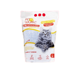 Areia Sílica  Pet Works Microcristais Para Gatos 1,5kg