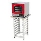 Kit Forno Turbo Eletrico Fast Oven Prp-004 Plus Digital Vermelho 220v + Bancada Mes-004 - Progas