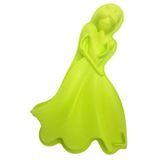 Forma De Silicone Para Doces Torta Pudim Verde Kit 3unidades