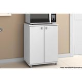 Gabinete Lavanderia Balcao Multiuso Asm155 C 2 Portas Branco Movelbento
