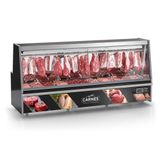 Balcao De Açougue Turino Standard Gats-300 Preto Tendal Duplo Sem Deposito 220v - Gelopar