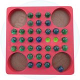 Jogo Resta Um Em Mdf Vermelho