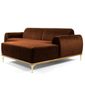 Sofa-3-Lugares-com-Chaise-Base-de-Madeira-Euro-Veludo-Telha