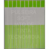 250 Pulseiras Verdes Fluor Soft Jato De Tinta Impressão Jato De Tinta, Cera Ou Silk