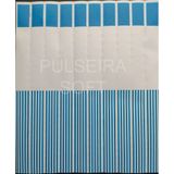 250 Pulseiras Azuis Soft Impressão Jato De Tinta, Cera Ou Silk
