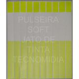 250 Pulseiras Amarelas Fluor Soft Impressão Jato De Tinta, Cera Ou Silk