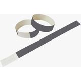 250 Pulseiras Pretas Laser Pro Para Identificação
