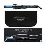 Kiss Professional Instawave Ferro De Curling Rotativo Automático, Varinha Iônica De Cerâmica Pérola De 1, 1,5 Libras, Configurações De Calo